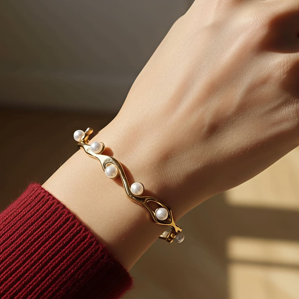 Lunar Wave Bangle
