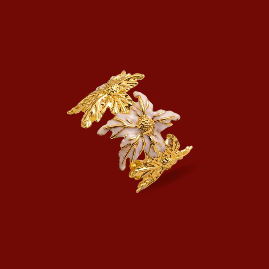 Floral Enamel Bracelet